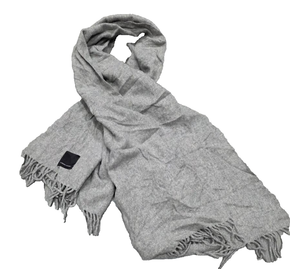 Canada Goose Classic Merino wool Grey Scarf Wool A009779